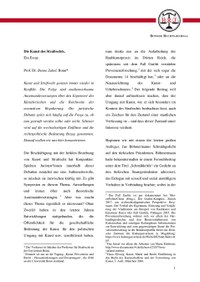 Die Kunst des Strafrechts. Ein Essay