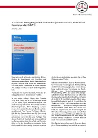 Fitting u. a. - Handkommentar zum Betriebsverfassungsgesetz (30. Aufl.)