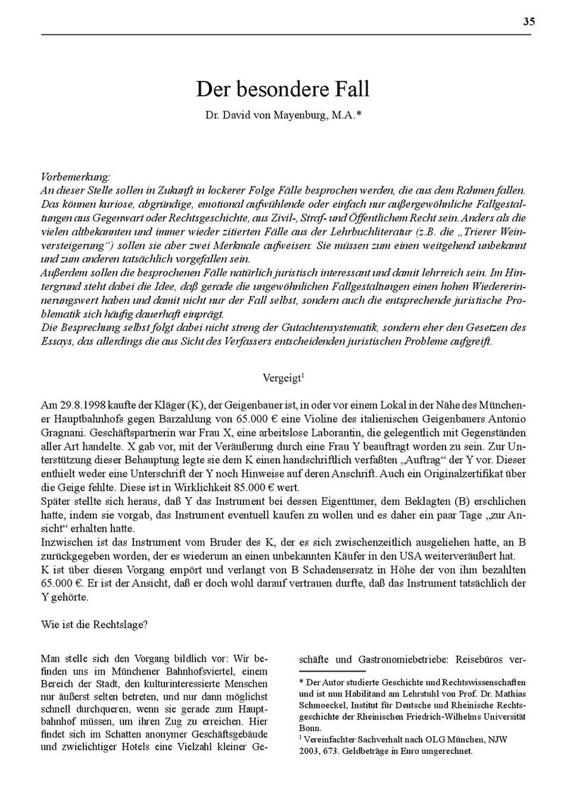 Dr. David von Mayenburg