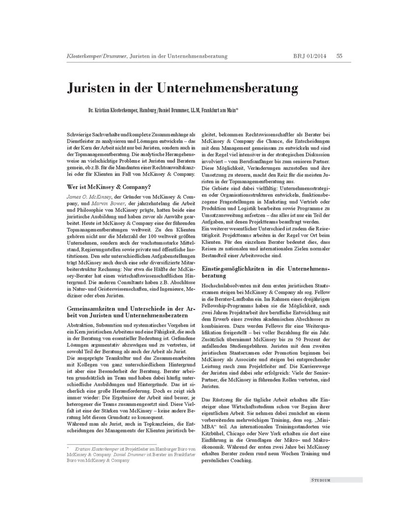 Dr. Kristian Klosterkemper / Daniel Drummer