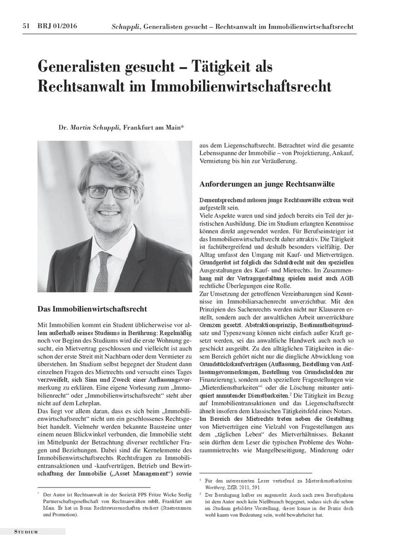 Dr. Martin Schuppli