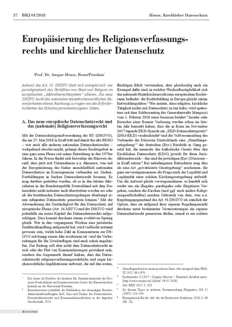 Prof. Dr. Ansgar Hense