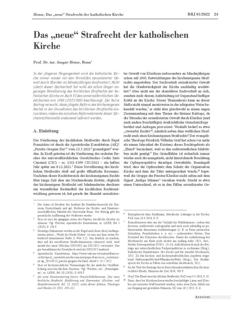 Prof. Dr. Ansgar Hense