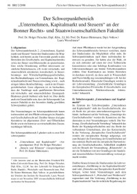 Prof. Dr. Holger Fleischer / Prof. Dr. Rainer Hüttemann / Laura Wesselmann