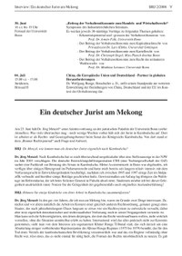 Ein deutscher Jurist am Mekong