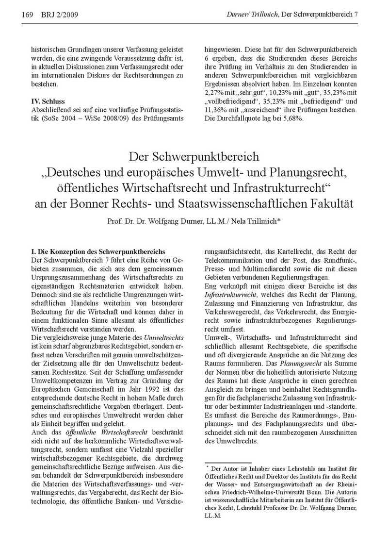 Prof. Dr. Dr. Wolfgang Durner / Nela Trillmich Prof. Dr. Dr. Wolfgang Durner / Nela Trillmich