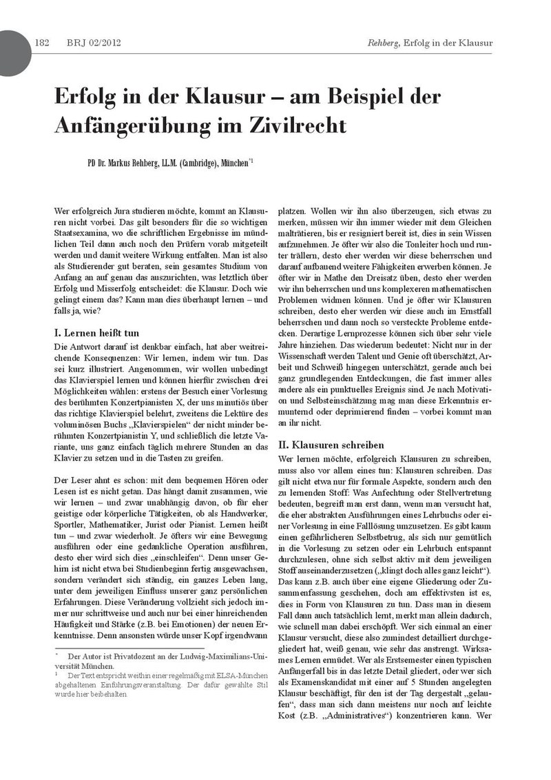 PD Dr. Markus Rehberg, LL.M.