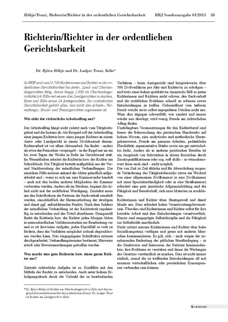 Björn Höltje / Ludger Traut