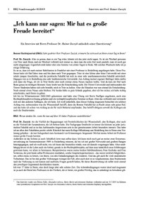 „Ich kann nur sagen: Mir hat es große Freude bereitet“