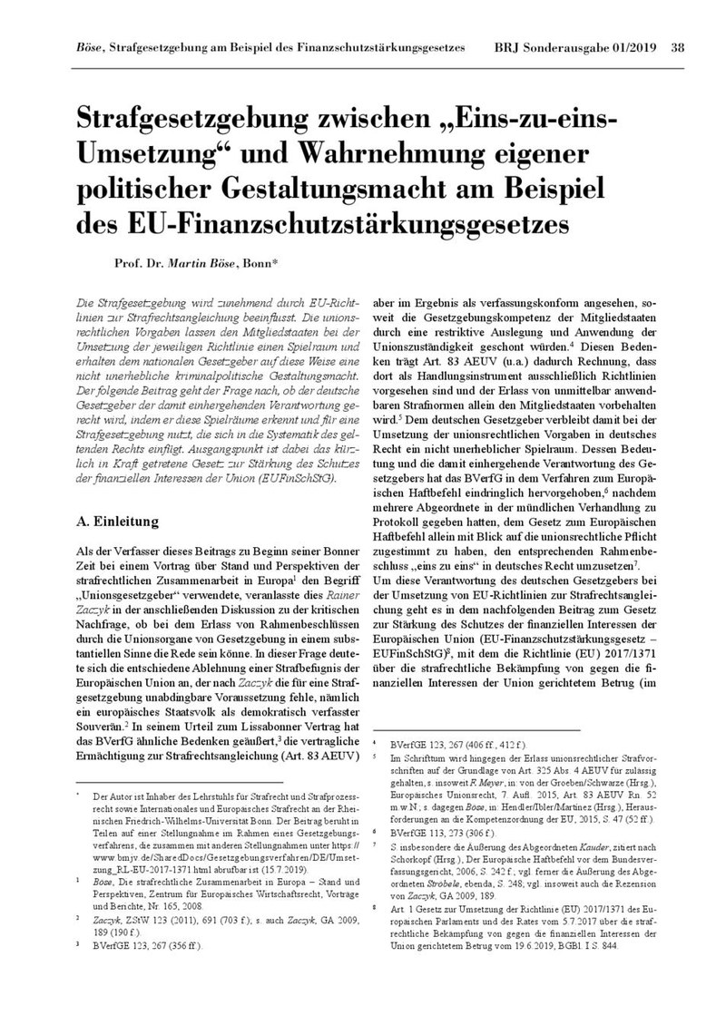 Prof. Dr. Martin Böse