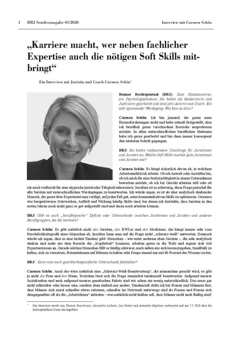 „Karriere macht, wer neben fachlicher Expertise auch die nötigen Soft Skills mitbringt“