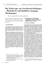 Prof. Dr. Christoph Sorge/Dr. Jochen Krüger
